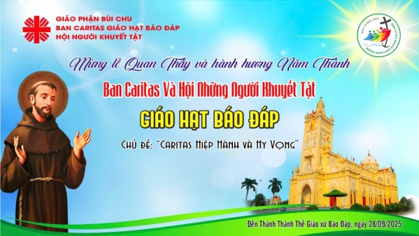 Thư mời: Ban Caritas và hội Người khuyết tật hạt Báo Đáp hành hương năm Thánh
